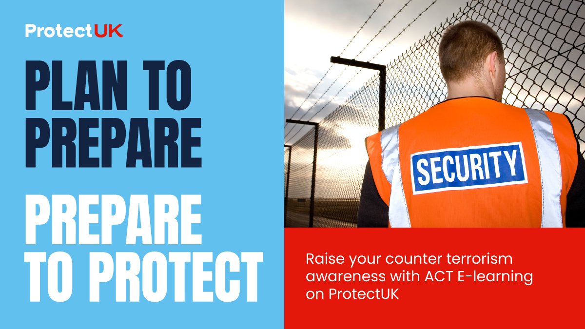 MbroPrevent's tweet photo. Increase your counter terrorism awareness with the free award winning e-Learning, available on Protect UK. Visit Protect UK today https://t.co/JCHxpi9Yjl
@MbroCouncil https://t.co/vOwbudVcIL