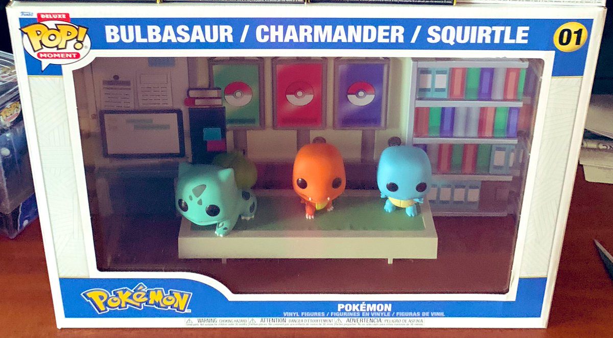 Who else bought this Funko Pop! ? Was way bigger than I was expecting, but it’s an absolute beautiful Pokémon Pop! Has this lovely shimmer in the background. 

Bulbasaur, Charmander, and Squirtle — who did people choose? 

#Pokemon151 #PokemonGO #PokemonDay2024