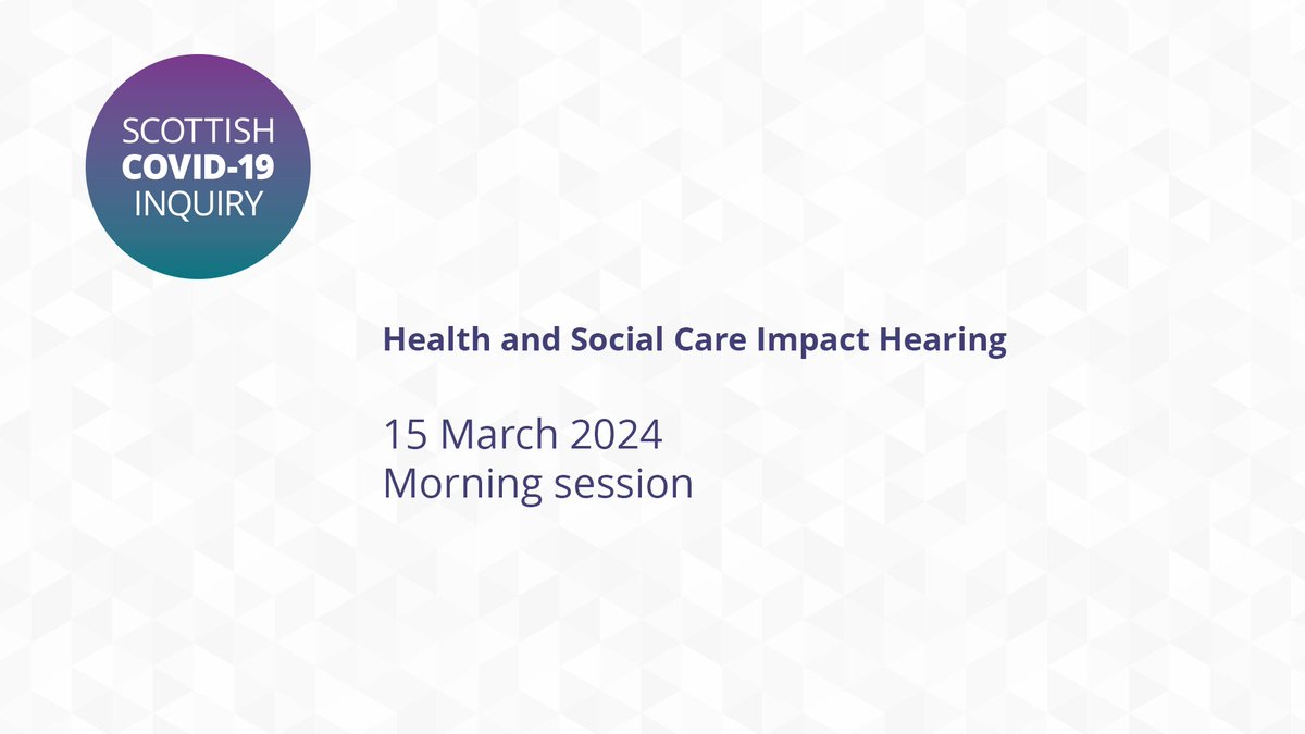 Day 25 of the Inquiry's Health and Social Care Impact Hearings begins today at 9.45am. We will hear evidence from @AmmaBirth, @refugee4justice and @Maryhill_IN. More information and broadcasts are available on the Inquiry's website: covid19inquiry.scot/hearing/impact…