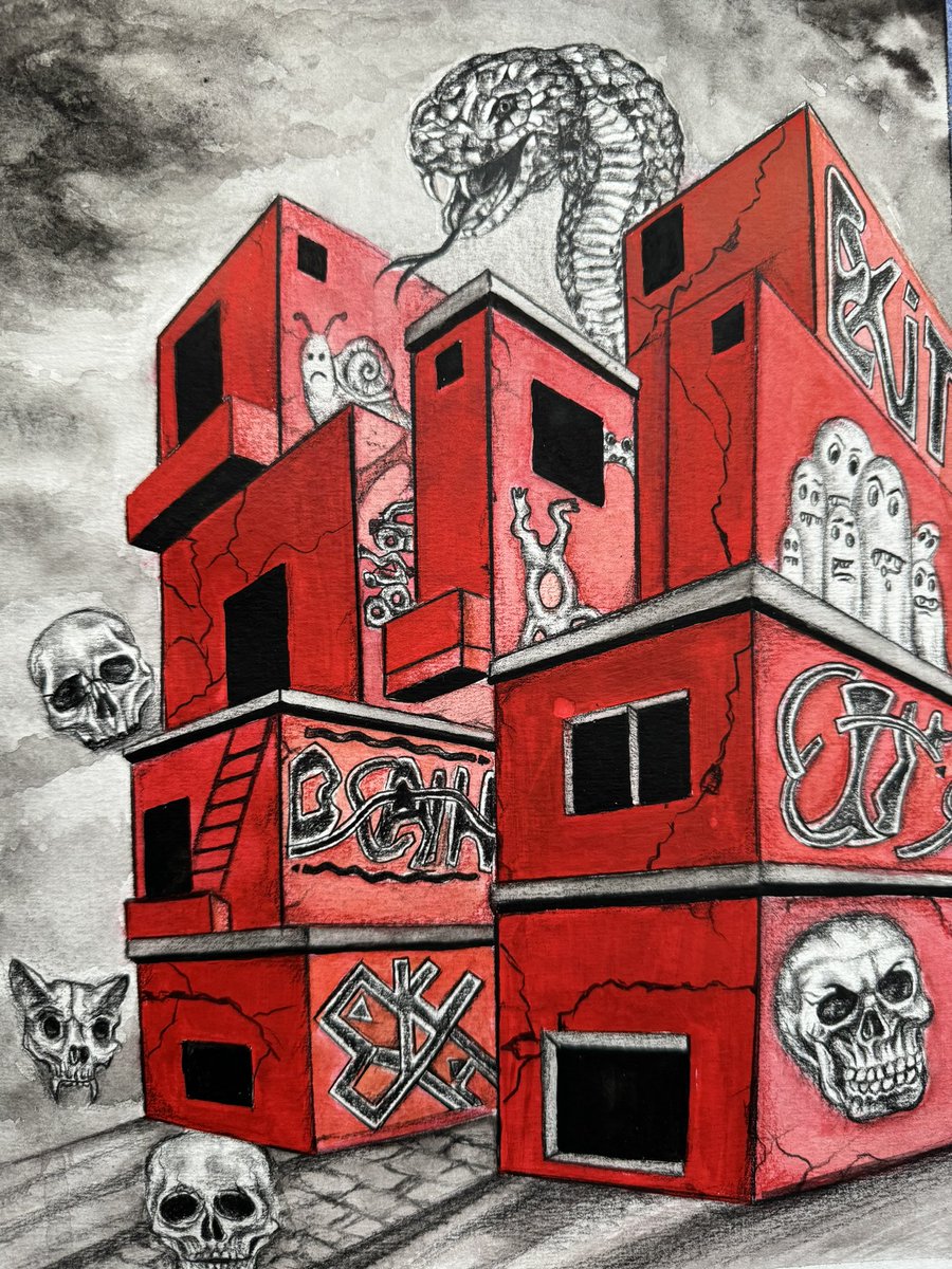 Gm friends.
How have you been?
I wanna show you the first idea and the final result of this graffiti “Exit” from “Freedom” collection.
This is physical graffiti with oil color and it took me almost 2 weeks to finish.
objkt.com/tokens/KT1FCvM…