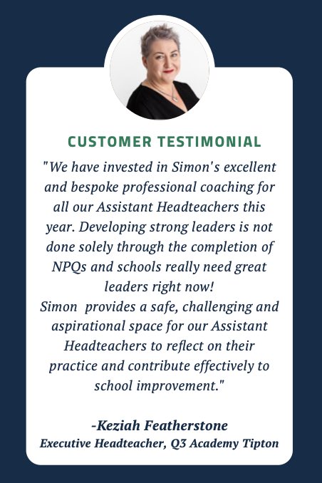 Thank you for the testimonial @keziah70. It is a real privilege to work alongside the excellent senior leaders at @Q3Tipton.