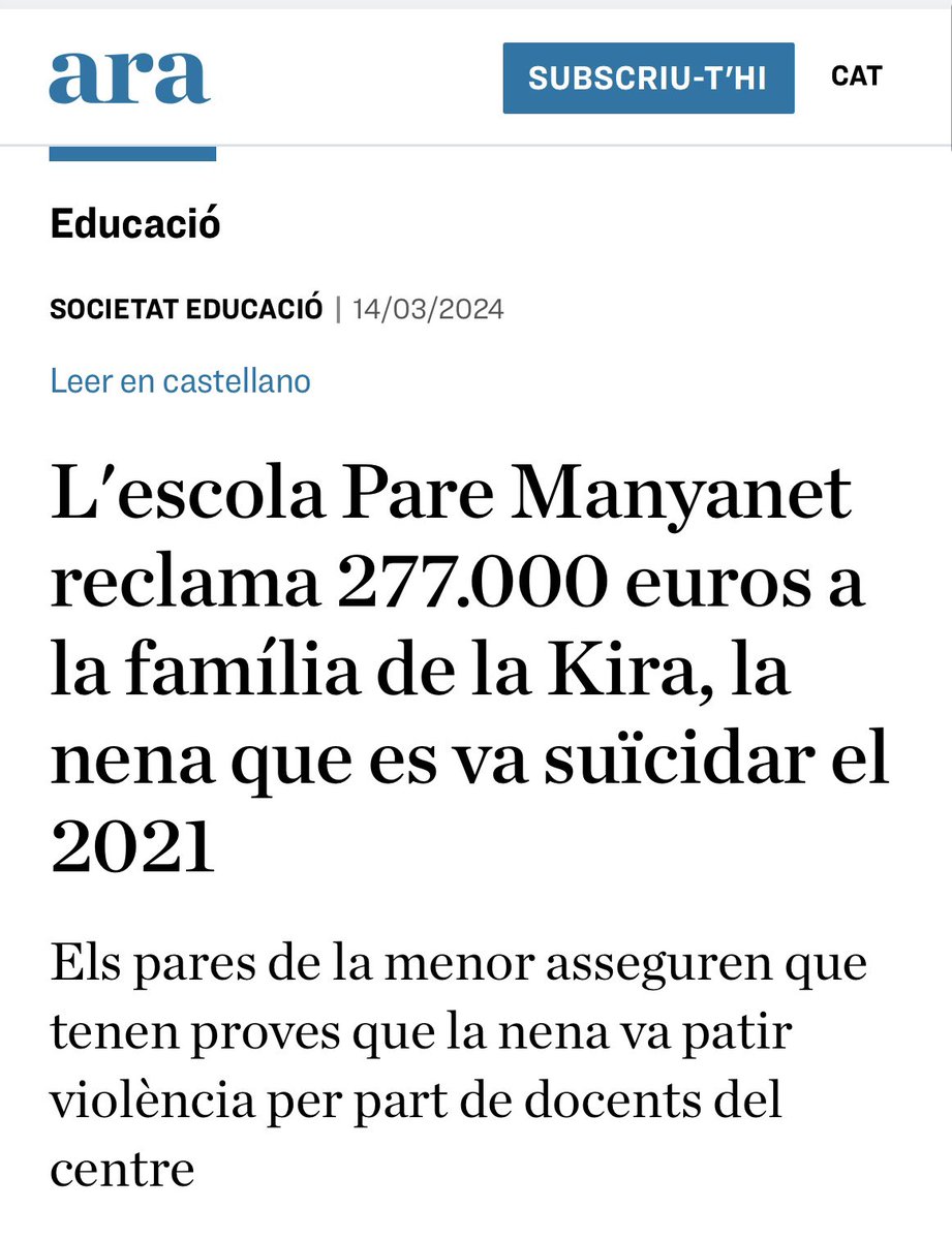 AndreuMumbru's tweet photo. La concertada que paguem entre tots #Valors https://t.co/K9JT3OL0q5