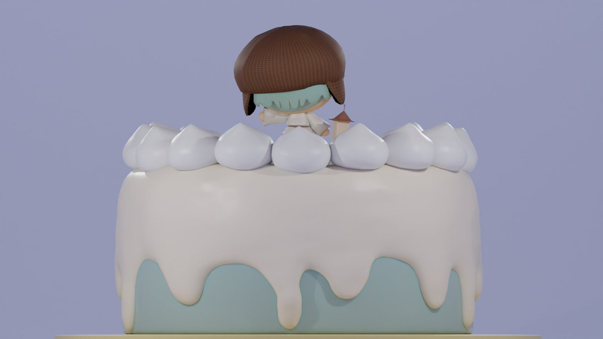 lulupacket's tweet photo. 🤍🧁トーリちゃんお誕生日おめでとう🧁🤍

#blender #3dart https://t.co/bx2lYUDspd