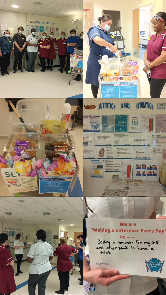Nutrition & Hydration week 2024 💧🍎 A big well done to our respiratory ward for going above & beyond for #NutritionAndHydrationWeek2024 Their display was incredible! 🍎🍊🍋🥦🫐🍆🍠 @NHWeek