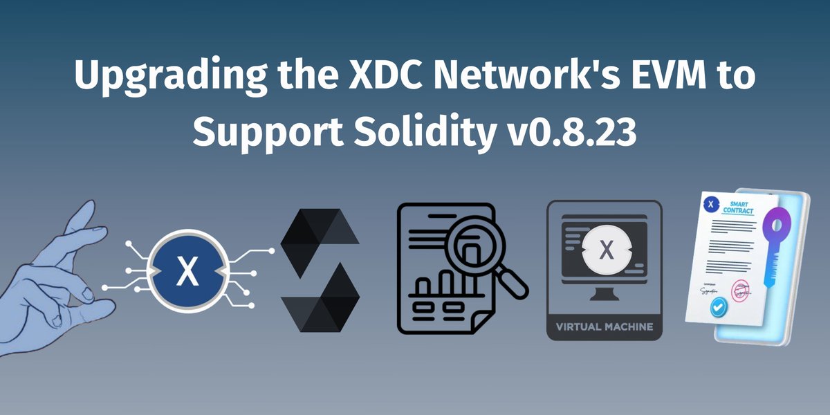 CryptoQueenVinn's tweet photo. Major milestone achieved! π@XinFin_Official's protocol team has successfully validated the #Solidity v0.8.23 upgrade on the #XDCDevnet.
Hey #EVM developers, Check out & share your Feedback: https://t.co/C4zL0GoUeQ
#XDC #XDCUpgrade #XDCApothem #BuildOnXDC #developer #XDCNetwork https://t.co/Wy9QtznvFU