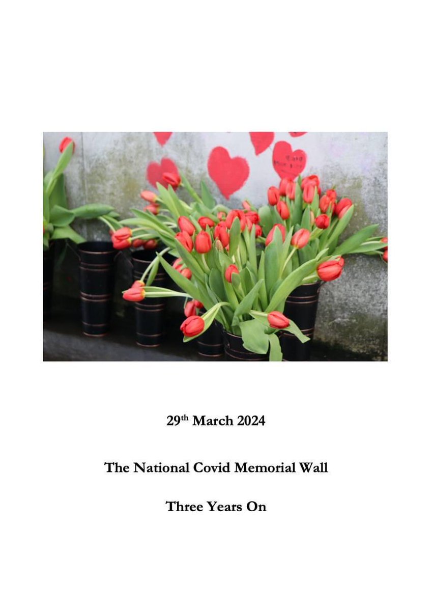 Details of our anniversary event at #TheNationalCovidMemorialWall on Good Friday are on our Facebook page: facebook.com/nationalcovidm…