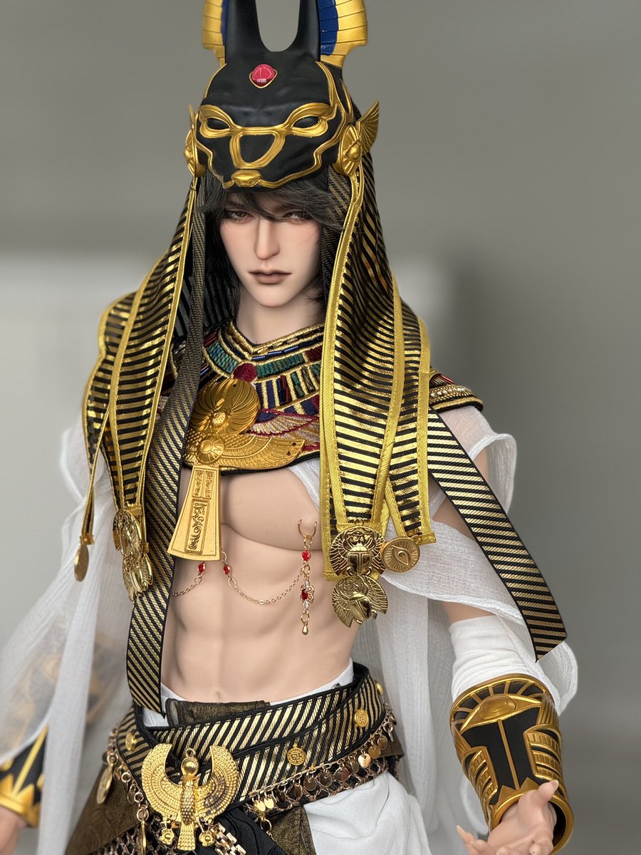 ringdoll's tweet photo. Awwww~ 
We have changed some details~~ 🫣😍

#ringdoll #anubis #ドール #球体関節人形 #bjd #abjd #doll #resindoll #asianballjointeddoll #balljointeddoll #bjdmakeup https://t.co/hiSStoUOHa