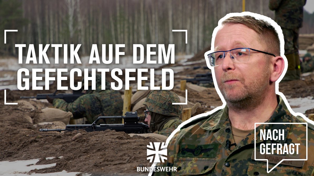 bundeswehrInfo's tweet photo. #Nachgefragt: In der heutigen Folge sprechen wir mit Oberstleutnant Martin Winkler vom #Kommando Heer. Er erklärt uns, mit welcher #Taktik gekämpft wird und wie es um den Kampf mit #Sperren und #Minen steht.
➡️ https://t.co/VlgtOafvkO https://t.co/ixoTxrHyDb