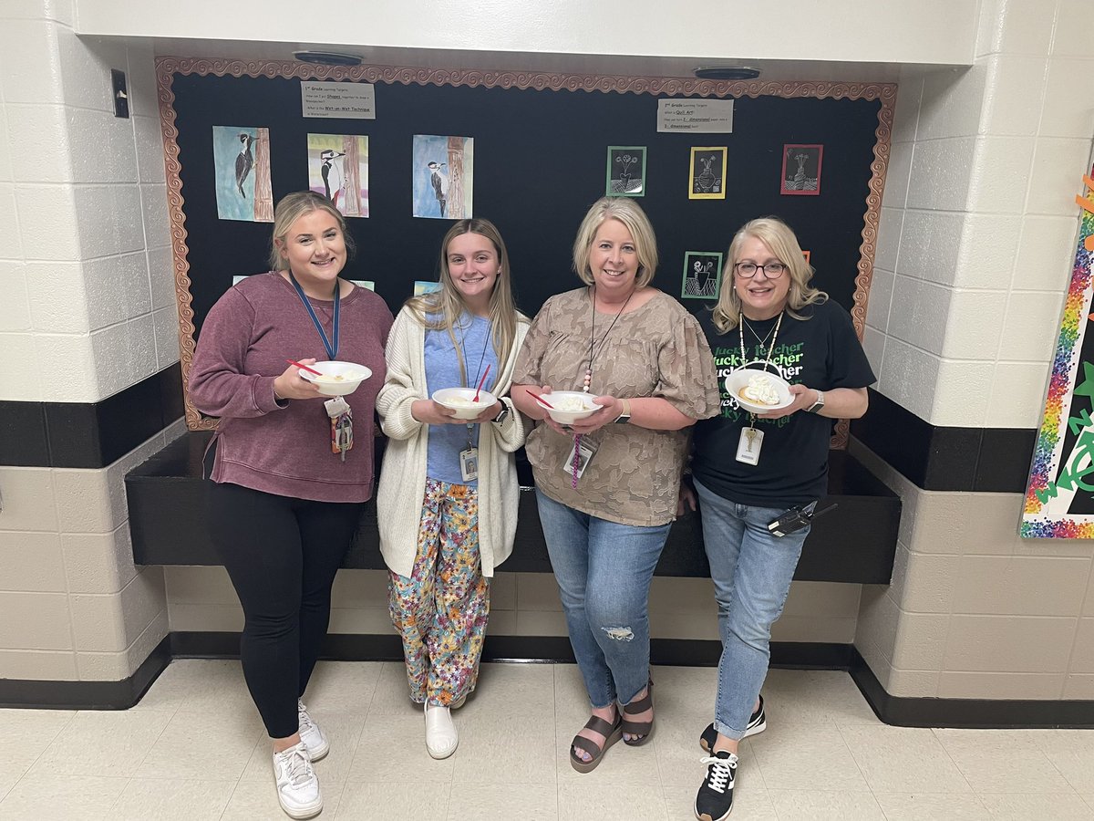 Pie Day! Teachers enjoyed their very own personal pie and Moon Pies! Thank you, Credit Union of Georgia and Cherokee County Chamber of Commerce for treating our staff to the yummy Moon Pies! Such a treat! ❤️💛<a href="/CherokeeSchools/">Cherokee Co. Schools</a>