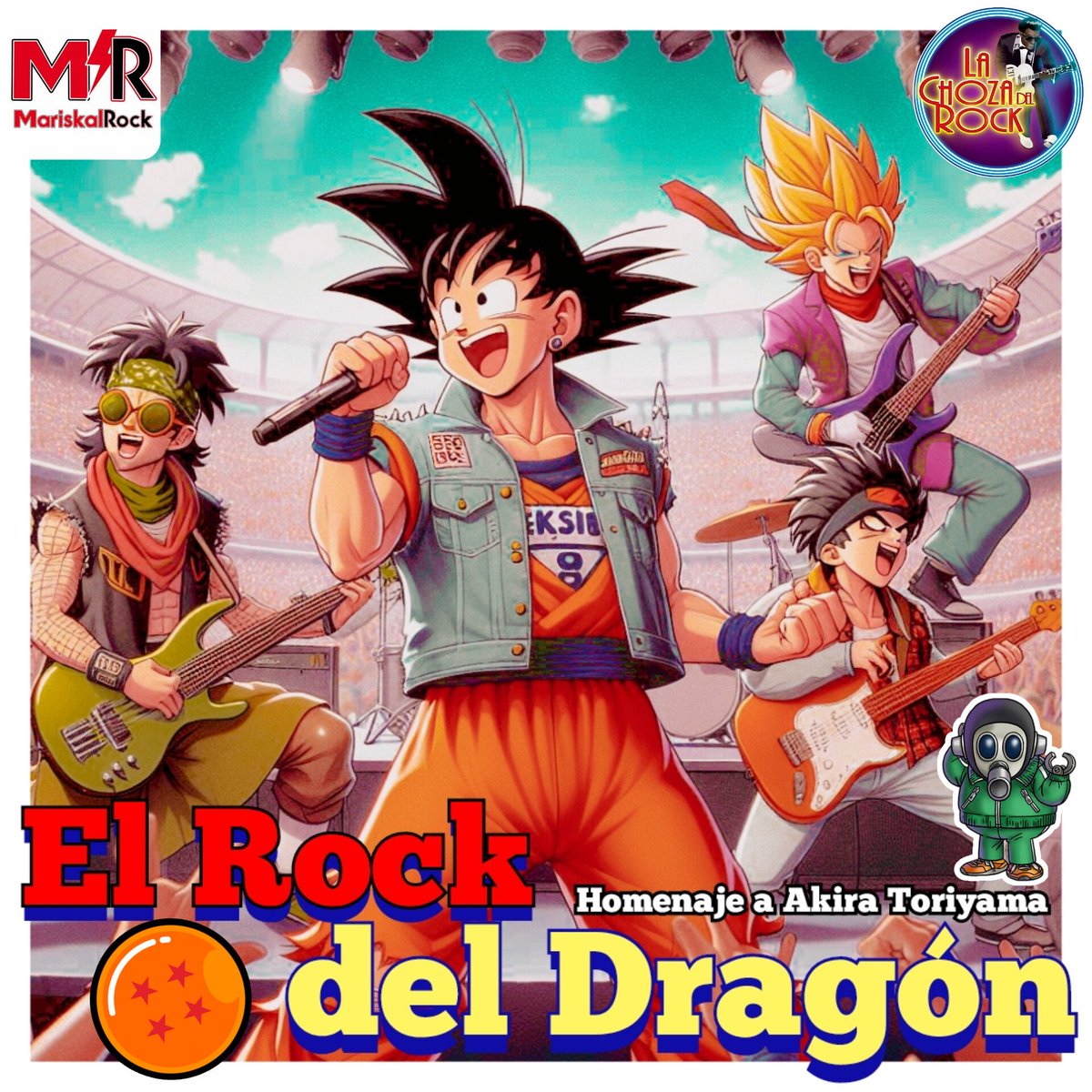 🐉 Está tarde reunimos las 7 #bolasdedragón e invocamos al gran #dragón del #rock para homenajear al maestro #AkiraToriyama. 🤛 Desde las 16h en @mariskalrock estaremos recordando los grandes #openings y temas del #anime de #DragonBall y las otras series de #Toriyama.