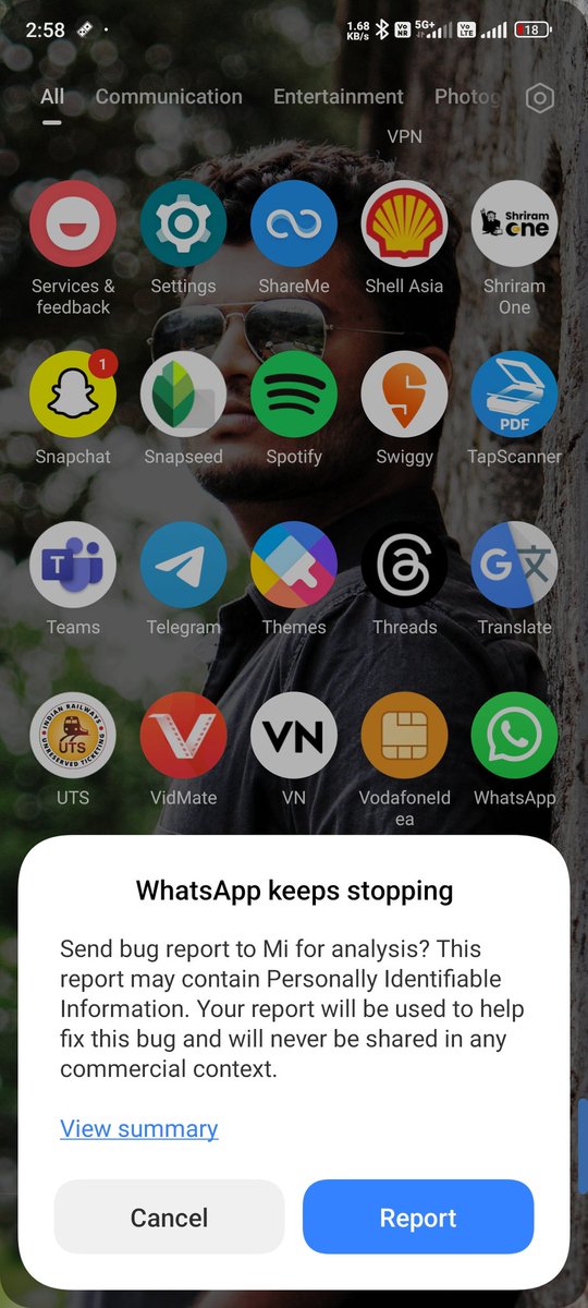 NagaGowthamT's tweet photo. @IndiaPOCO Kindly check this whatsapp is not working in poco f5. Give me the proper solution as soon as possible. https://t.co/mqoeZQWFbu