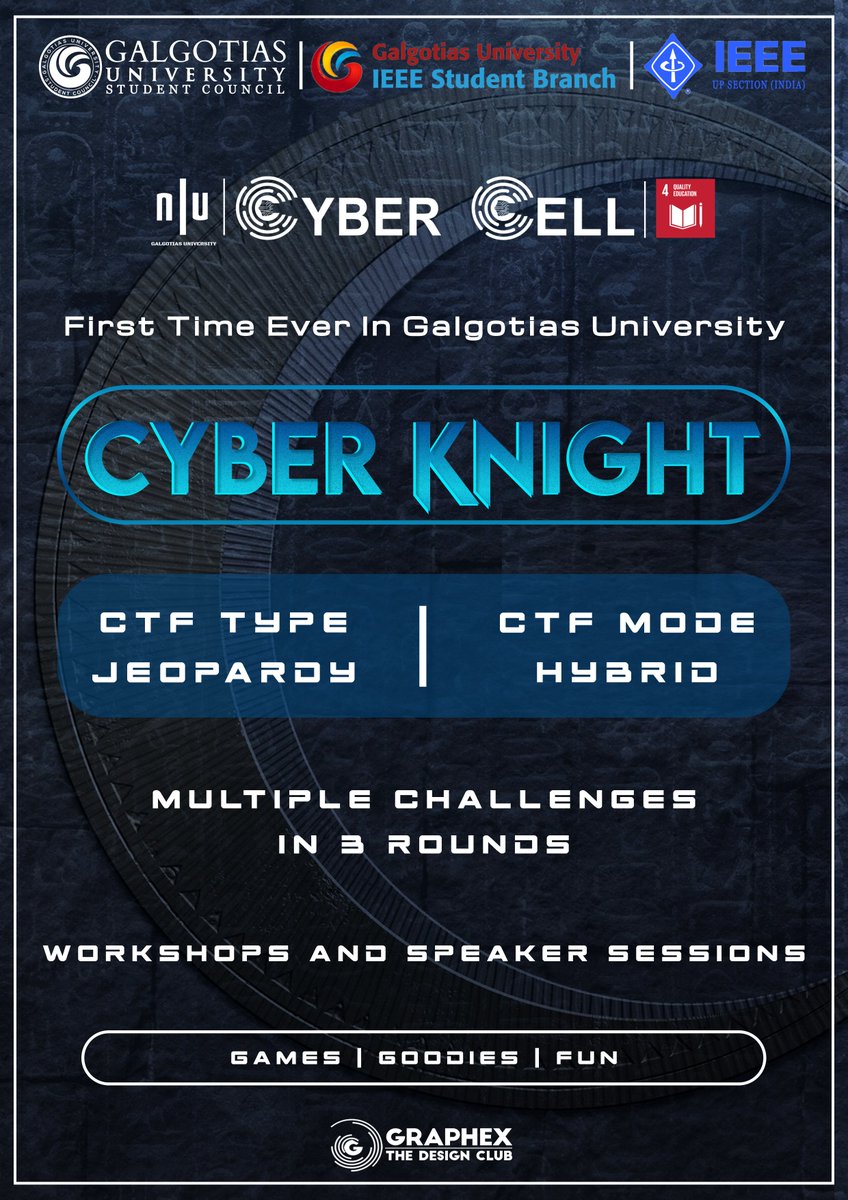 #galgotiasuniversity #cybercrime #cybercell_gu #cyberknight #hackathon #ctf #nullgalgotias #Students #ycf #tech #gusc #bsidesjaipur