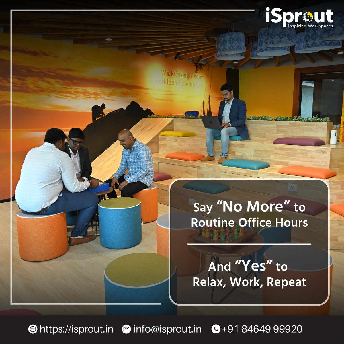isproutbc's tweet image. Step into a new era of workspaces – where comfort, leisure, and smart working meet success. 
iSprout - your key to a comfortable work life.
.
.
#ComfortableWork #iSproutSpaces #iSproutCoworking #ManagedOfficeSpaces