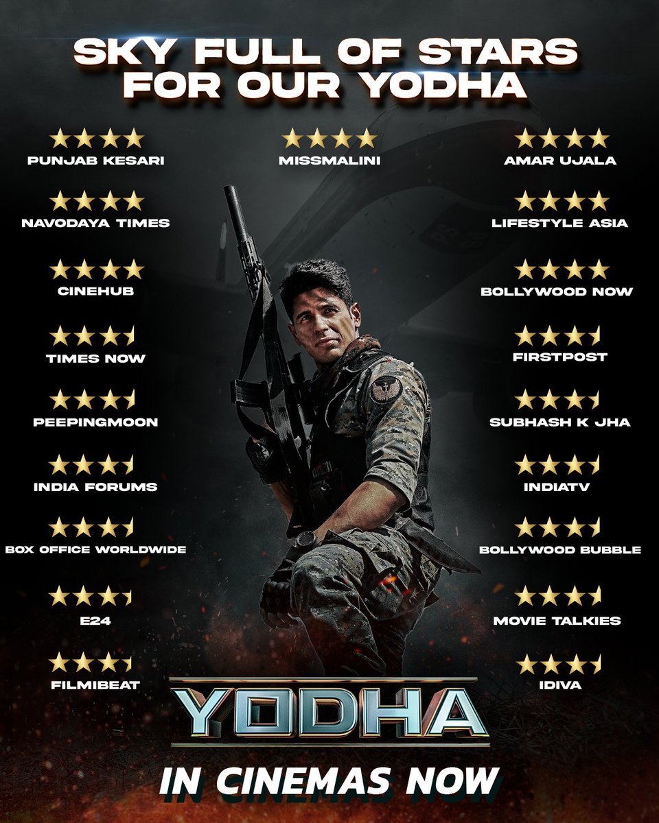 Thank you for all the love! #Yodha's adventurous journey has just begun! ❤️ #Yodha in cinemas now! Book your tickets here - Amazon - shorturl.at/itBPW BMS - bookmy.show/Yodha Paytm - m.paytm.me/yodha #KaranJohar @apoorvamehta18 #ShashankKhaitan…