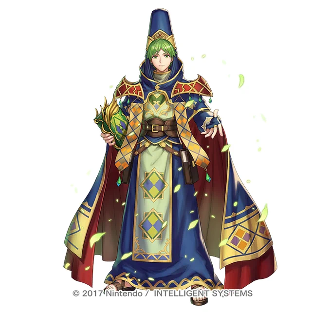 『ファイアーエムブレム ヒーローズ』にて開花英雄「風の司祭 マリク」のイラストを担当させていただきました。本日実装です。よろしくおねがいします!  I drew Ascended Hero " Wind Pontifex" for Fire Emblem Heroes!  #FEヒーローズ #FEHeroes 