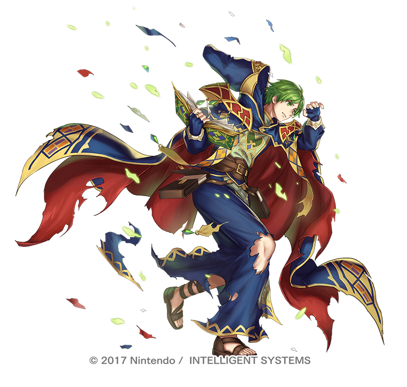 「『ファイアーエムブレム ヒーローズ』にて開花英雄「風の司祭 マリク」のイラストを」|あんべよしろう/Yoshiro Ambeのイラスト