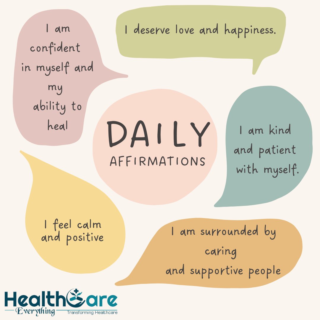Empower yourself with daily affirmations! 💪✨

#HealthcareEverything #SelfLove #Positivity #ManifestSuccess #Mindfulness #AffirmationNation