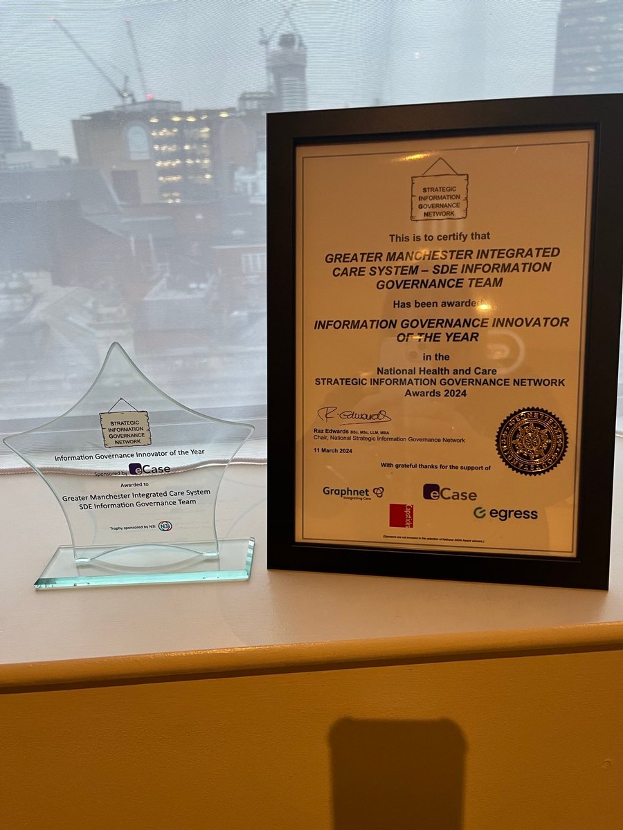 George Tilston (@tilstongeorge) on Twitter photo It is nice when you are recognised for work that is slightly outside of your comfort zone! Jenny Spiers <a href="/DrKWicks/">Kate Wicks</a>, Graham Hayler and I won 'Information Governance Innovator of the Year' 🏆 at the SIGN awards. Thanks Jenny for the nomination It is nice when you are recognised for work that is slightly outside of your comfort zone! Jenny Spiers <a href="/DrKWicks/">Kate Wicks</a>, Graham Hayler and I won 'Information Governance Innovator of the Year' 🏆 at the SIGN awards. Thanks Jenny for the nomination