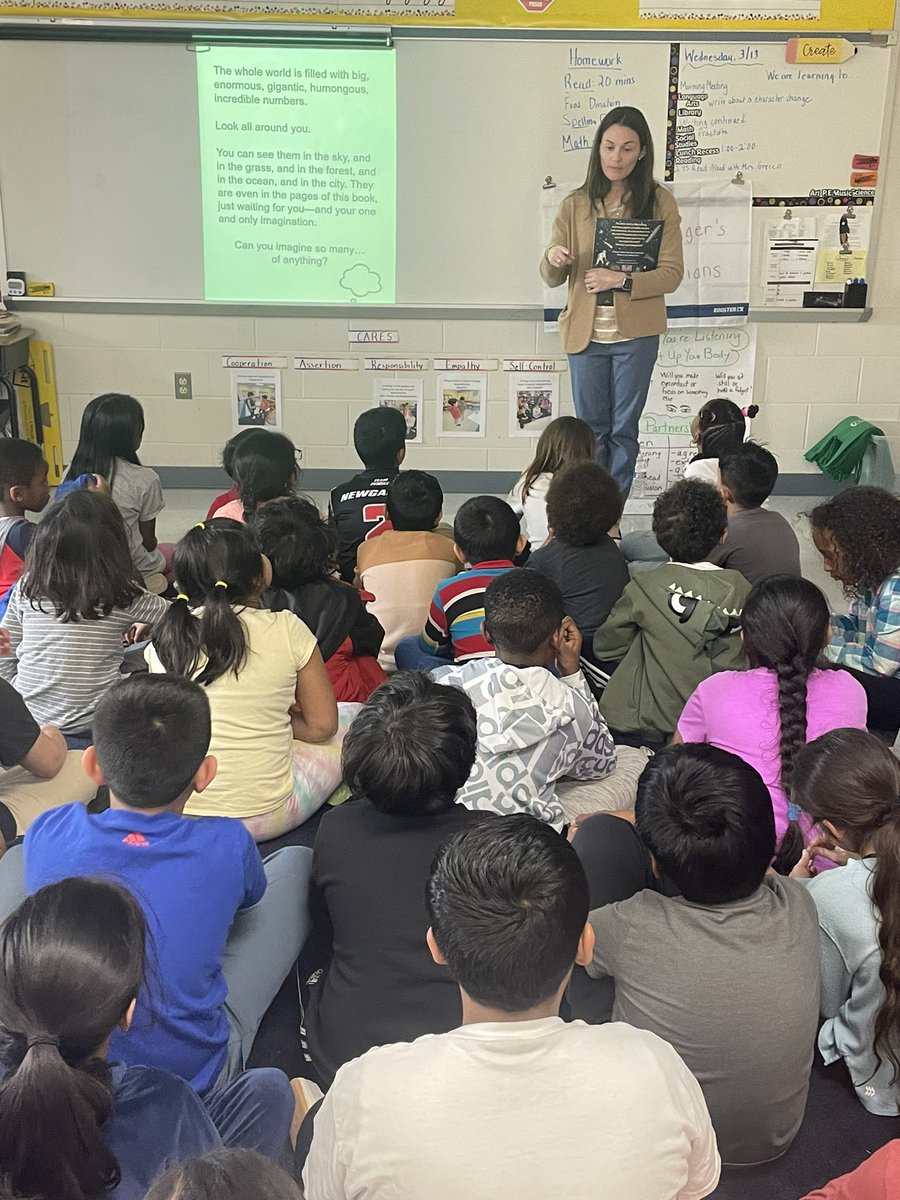 Thank you <a href="/jenn_greco/">Jennifer Greco, Ed.D.</a> for reading to our class! The 3rd graders enjoyed learning about Pi Day!