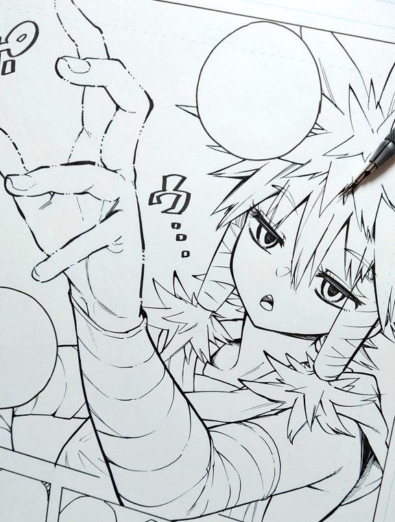 瞳の描き分けアナログペン入れ 