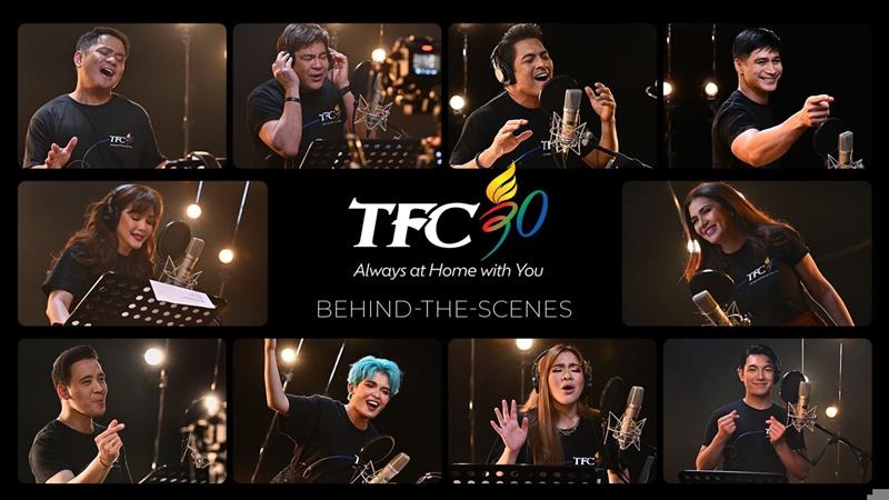 KapamilyaTFC's tweet photo. WATCH: The behind-the-scenes special of TFC 30's anthem brought to life by master lyricist Robert Labayen , composer and overall music producer Jonathan Manalo and the top OPM artists of this generation! β€οΈππ
https://t.co/ECLAsdzKzE
#AlwaysAtHomeWithYou #AAHWY #TFC30 https://t.co/cNUkiL7nAf