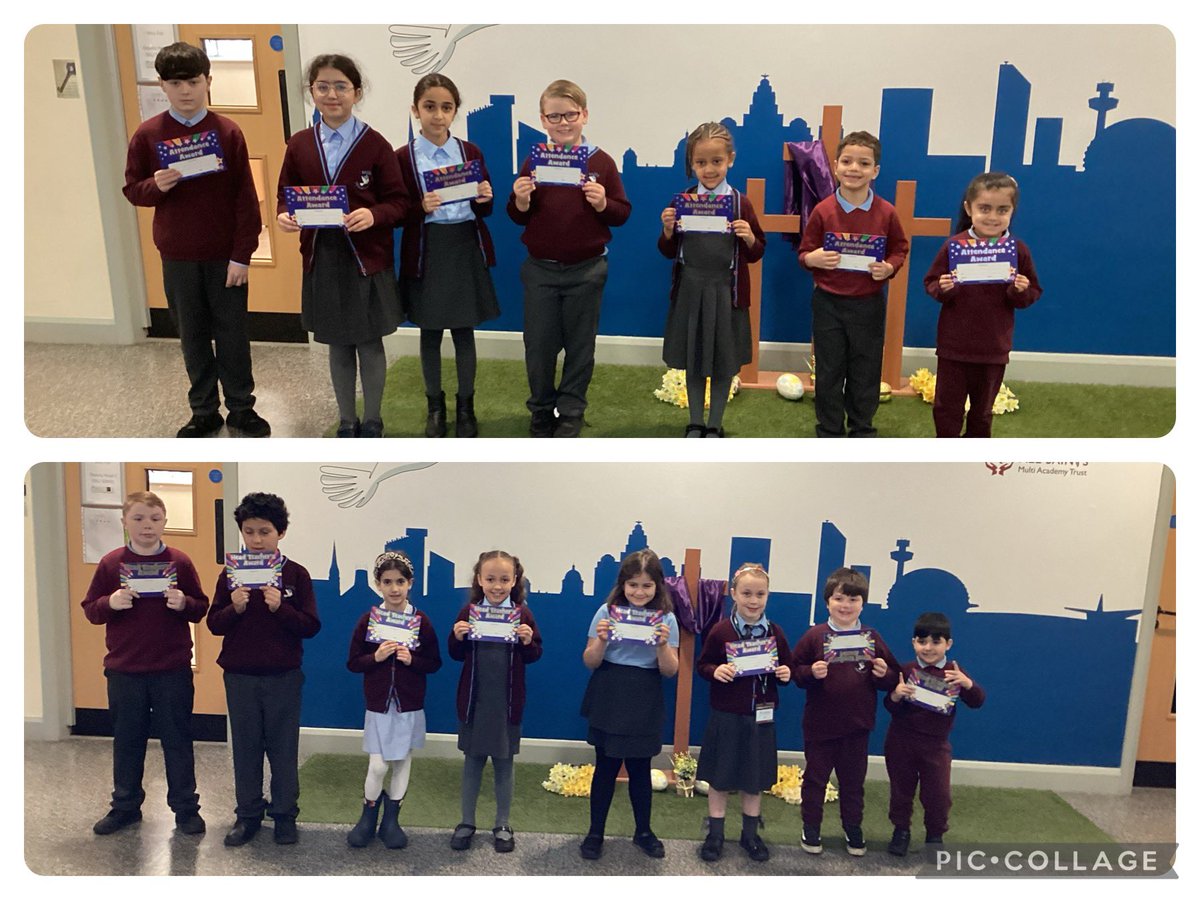 Congratulations to our Head Teacher award and Attendance award winners! Let’s keep striving to be in school every day and live by our Christian values
