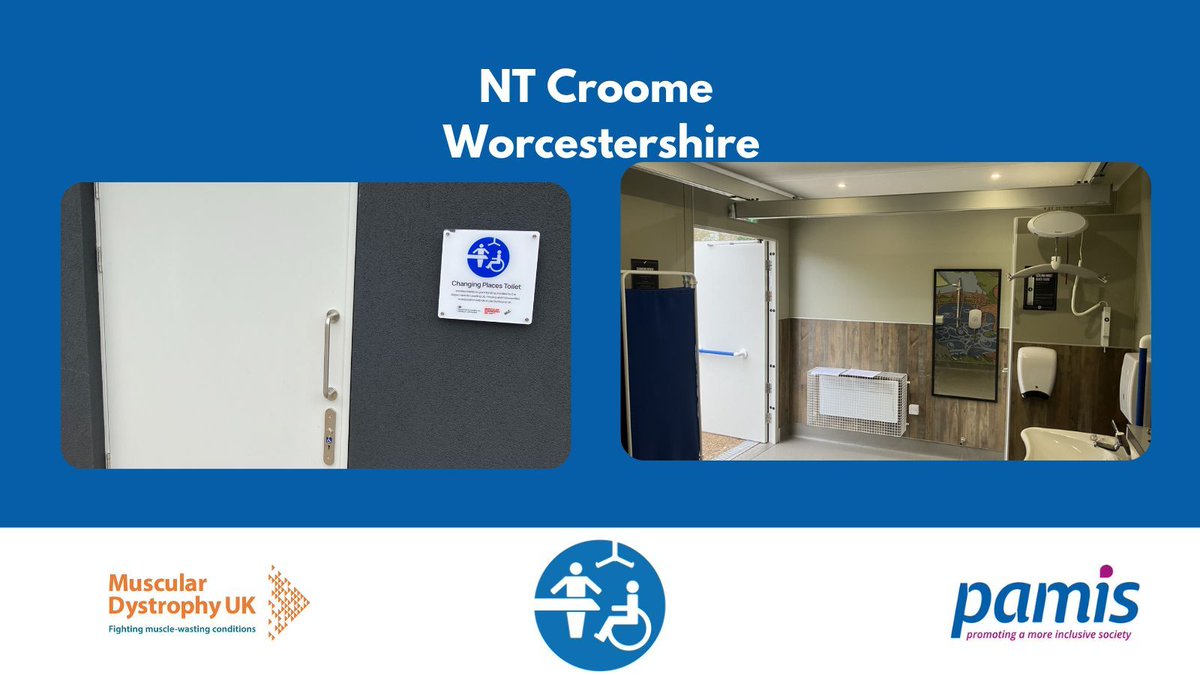 ChangingPlaceUK's tweet photo. A new registration, live on the official Changing Places Toilets map - NT Croome, Worcestershire: https://t.co/ZwPxtv6Asa 

Great work, Malvern Hills DC! 
This CPT has been installed thanks to funding from the Department for Levelling Up, Housing and Communities programme https://t.co/Y5QO2uOUpI
