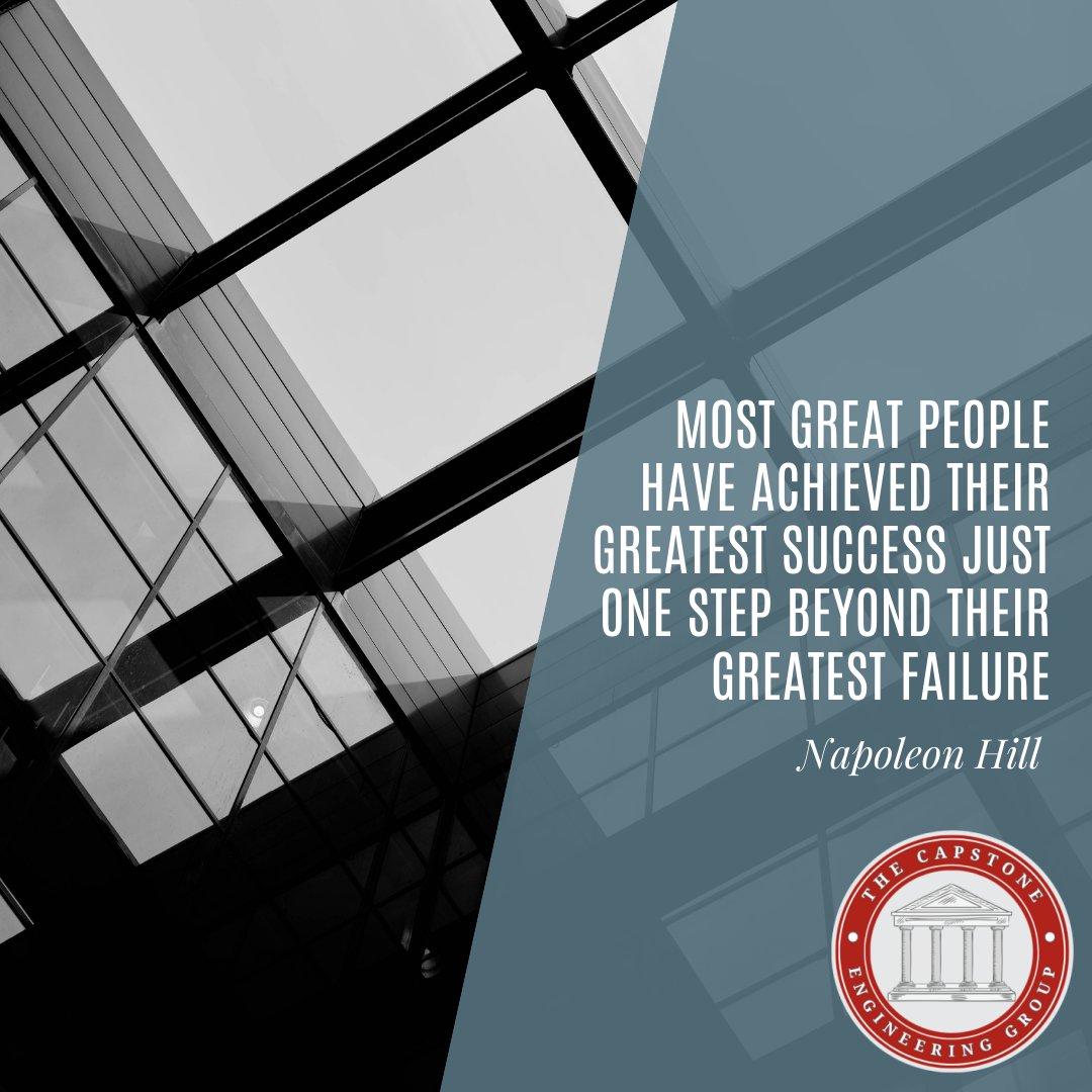 thecapstoneeg's tweet image. Success often lies just beyond the shadows of failure.  Reflect on the remarkable journey of remarkable individuals who pushed past their darkest moments to shine radiantly.  Let this quote inspire you to embrace your setbacks as stepping stones towards greatness.  #SuccessBeyond