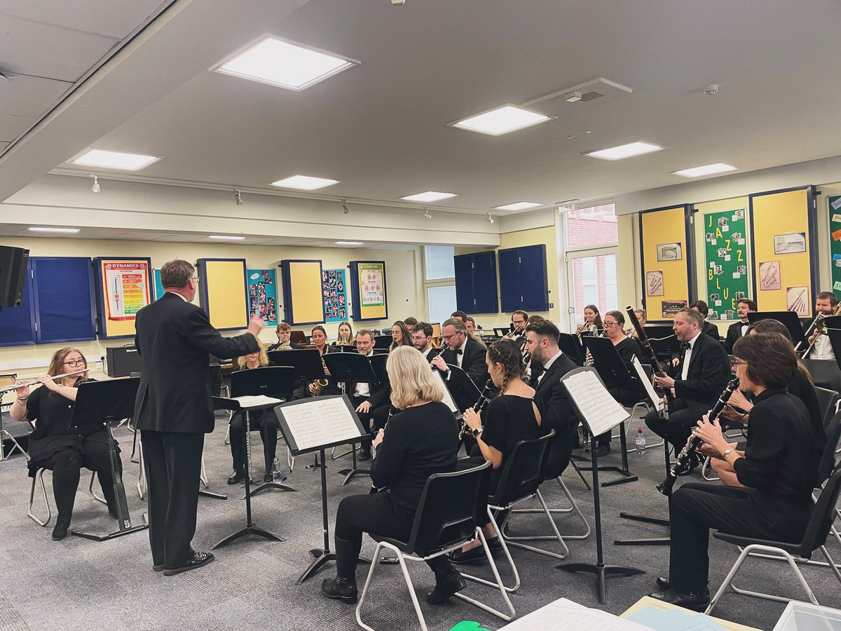 xbyconcertband's tweet photo. We are excited to be performing at NCBF national festival tomorrow. 
 
We are performing Overture to Candide by Bernstein and Paris Sketches by Ellerby🎶 

We are performing under the baton of guest conductor John Hargreaves at 16:15 in Kings Hall, Warwick School🎶 https://t.co/sN1uXJRLwK