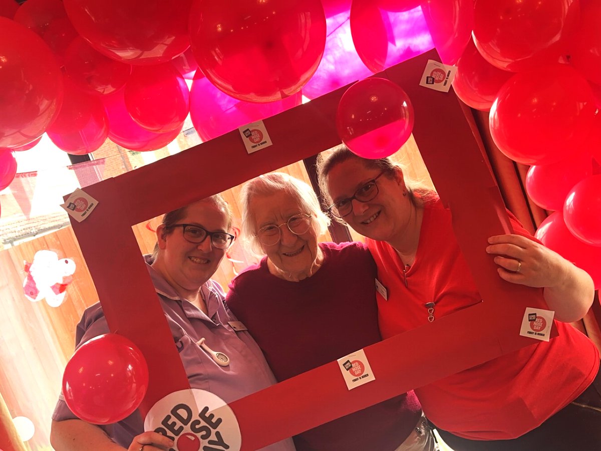 #RedNoseDay is already in full swing at Beccles care home! Look out for more fun and photos from our care homes throughout the day! #ComicRelief @comicrelief #socialcare
