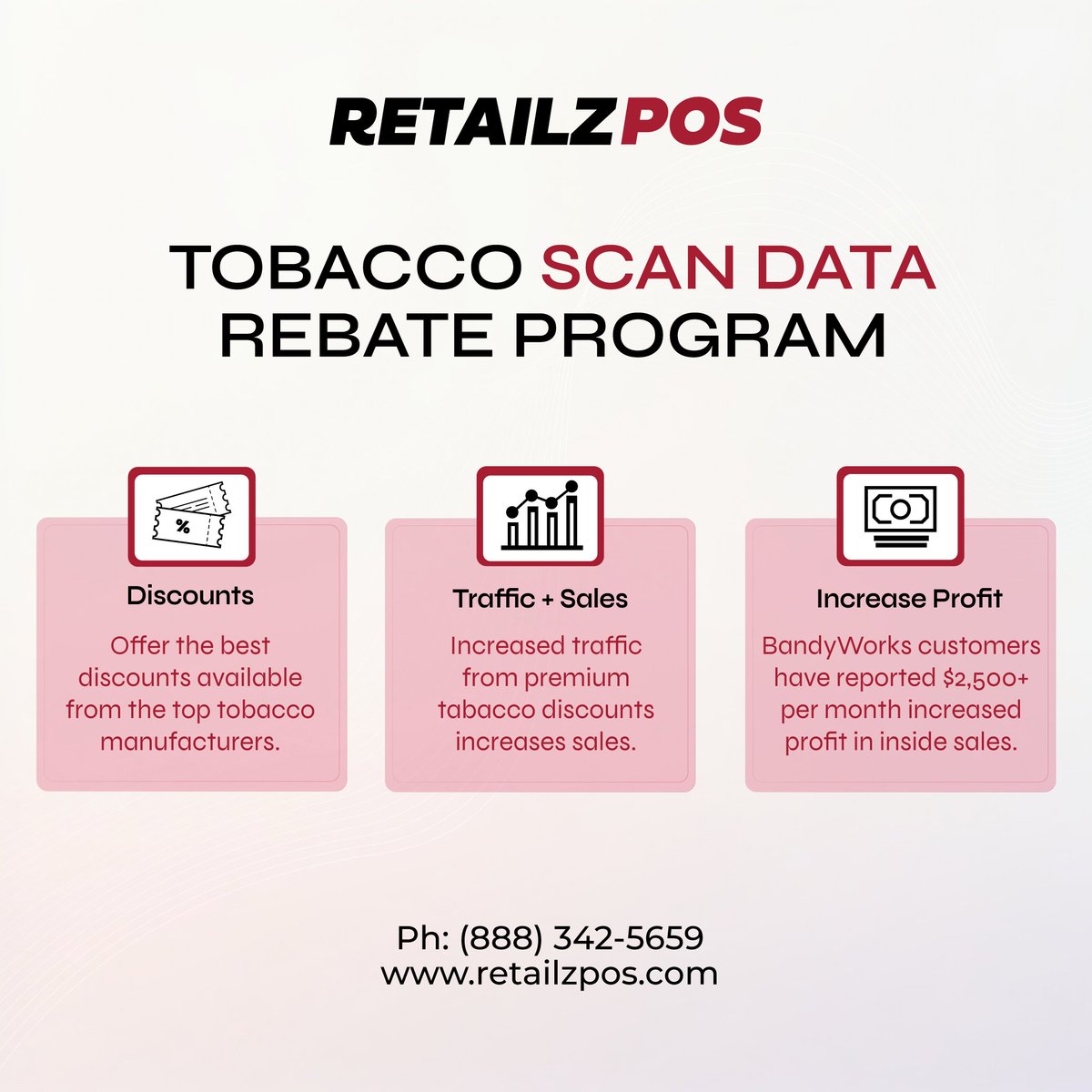 retailzpos's tweet image. Unlock retail success with our retailzPOS scan data program! Stay ahead in the competition, attract savvy shoppers with tobacco rebate programs, and boost your profits by optimizing cigarette margins. 📈💰 #RetailSuccess #ProfitOptimization #ScanData