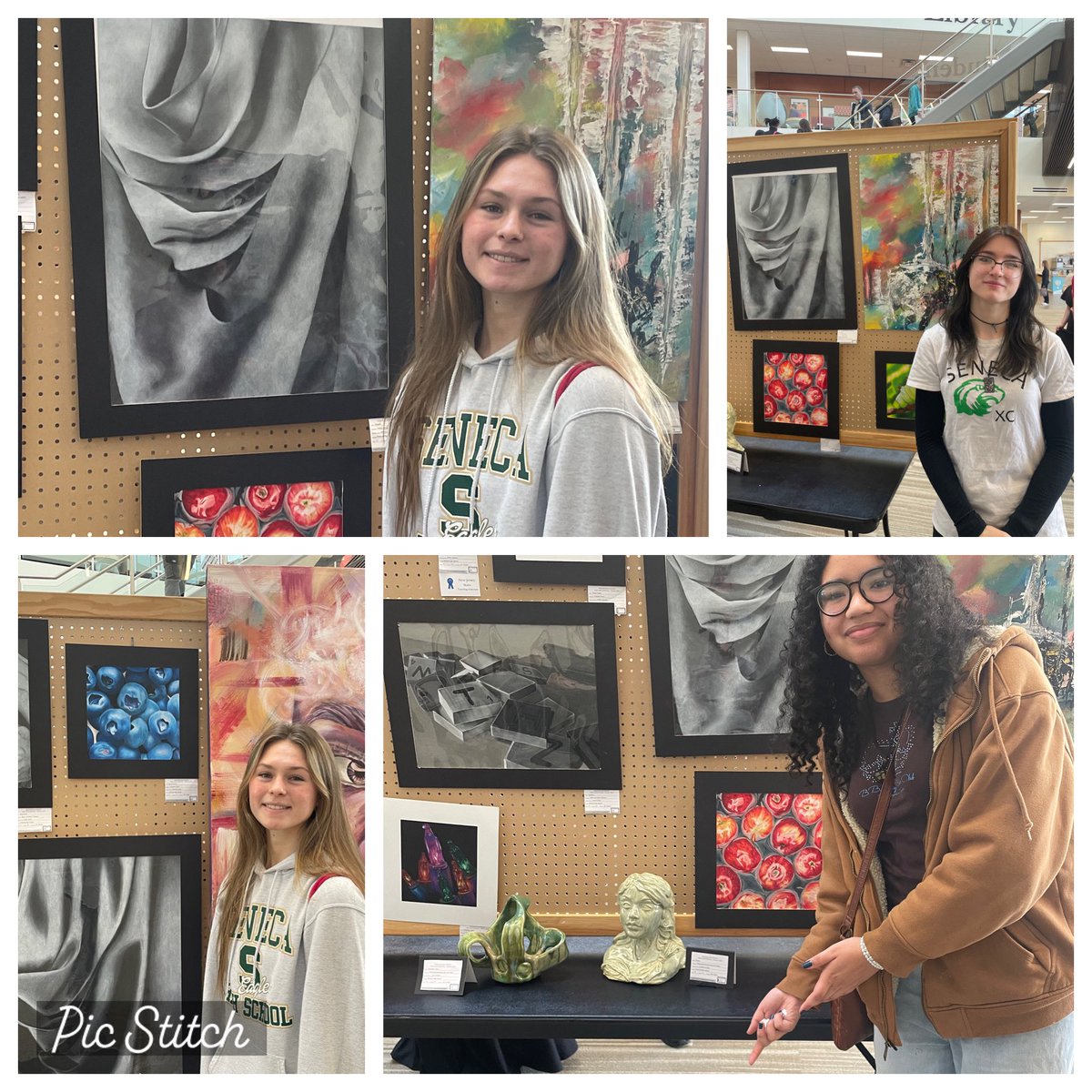 SenecaArt's tweet photo. @SenecaFamily artist’s works were a huge hit at the Burlington County Teen Arts festival and we could not be more proud of them! https://t.co/ZOumKKi7fB