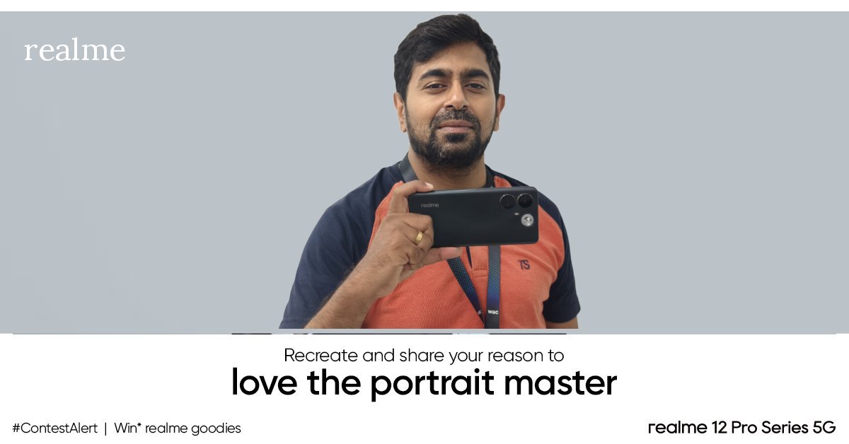 livinvarghese's tweet photo. @realmeIndia #realme12ProSeries5G! 📸🔥 This powerhouse captures mind-blowing photos &amp; videos with 120x periscope &amp; portrait Camera. #PhotoVideography at its finest! 🎥✨ Not to mention the blazing 5G speeds, massive battery, and smooth performance. #CaptureTheRealYou #ContestAlert #Contest https://t.co/JJu3gEzl6K