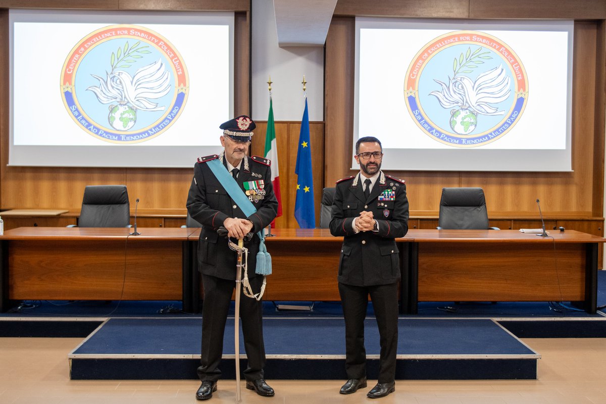 _CoESPU_'s tweet photo. We bid farewell to 🇮🇹 @_Carabinieri_  BG Paolo Di Piazza, #CoESPU's Planning &amp; Exercise #PeaceSupportOps’ Chair, about to retire after 39 years of service! #Grazie for your tireless commitment &amp; dedication! The #Vicenza International #StabilityPolicingHub will dearly miss you! https://t.co/nmeCiKGtJF