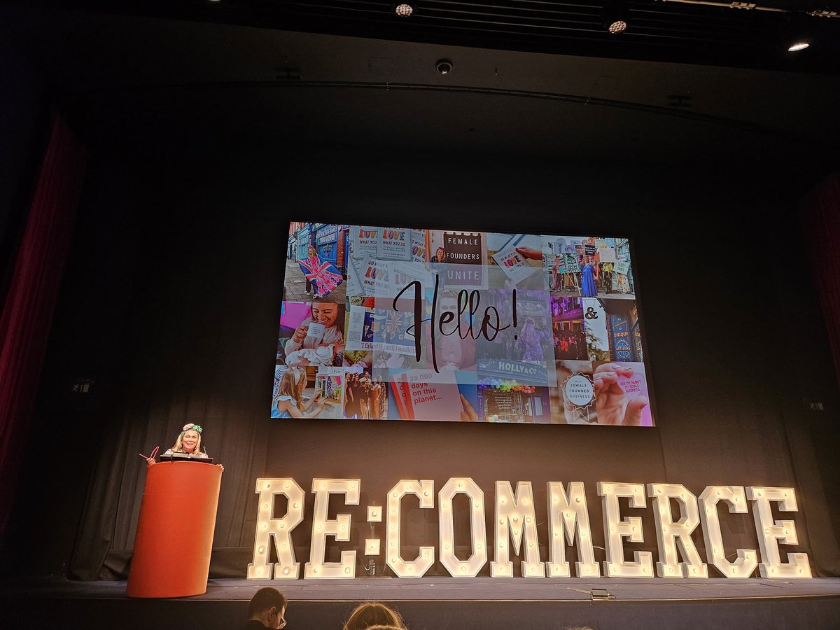 The brilliant and inspiring @HollyLTucker is the first speaker at #recommerce! 'There is no silver bullet for success. It's the accumulation of things. It's about learning, trying, and testing. The little things are the most important.'