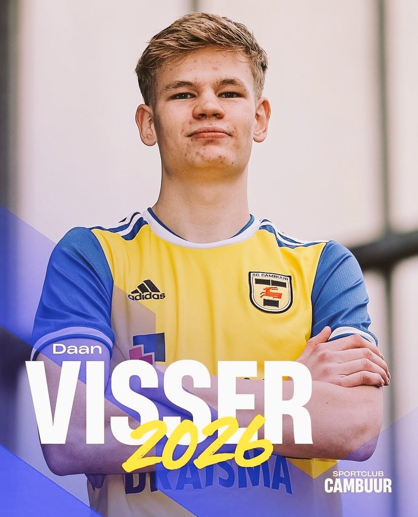 PatjeFerwerda's tweet photo. Weer een jeugd speler die een profcontract heeft getekend bij Cambuur 💪🏻⚽️
Een speler die de gehele jeugdopleiding heeft doorlopen
Daan Visser https://t.co/97xLNvULtp