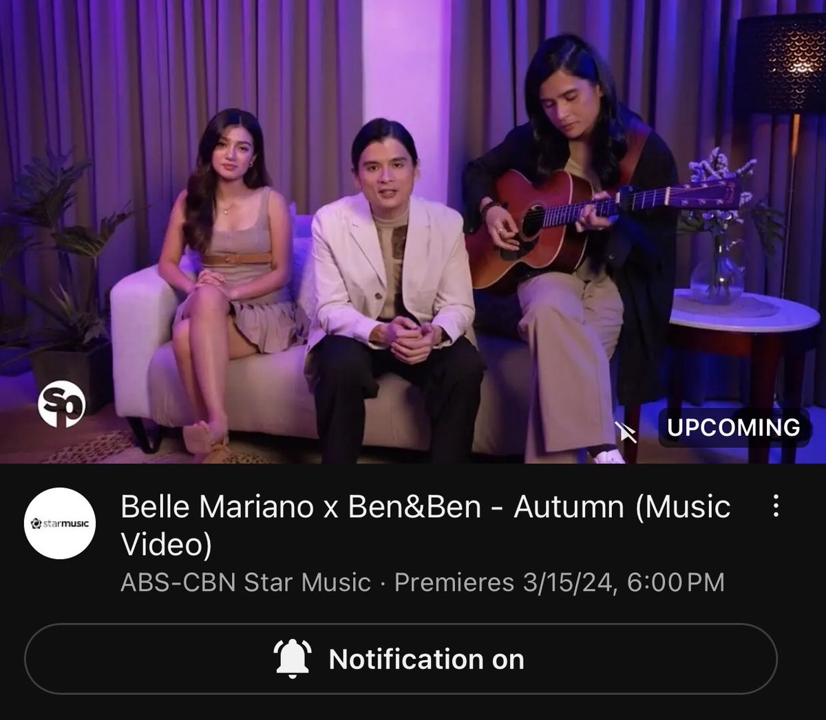 Make sure you’re tuned in for the premiere! 🔗 youtu.be/SRhy_ZcQHGs?si… BEN&BELLE AUTUMN MV #BenAndBelle_Autumn #BelleMariano