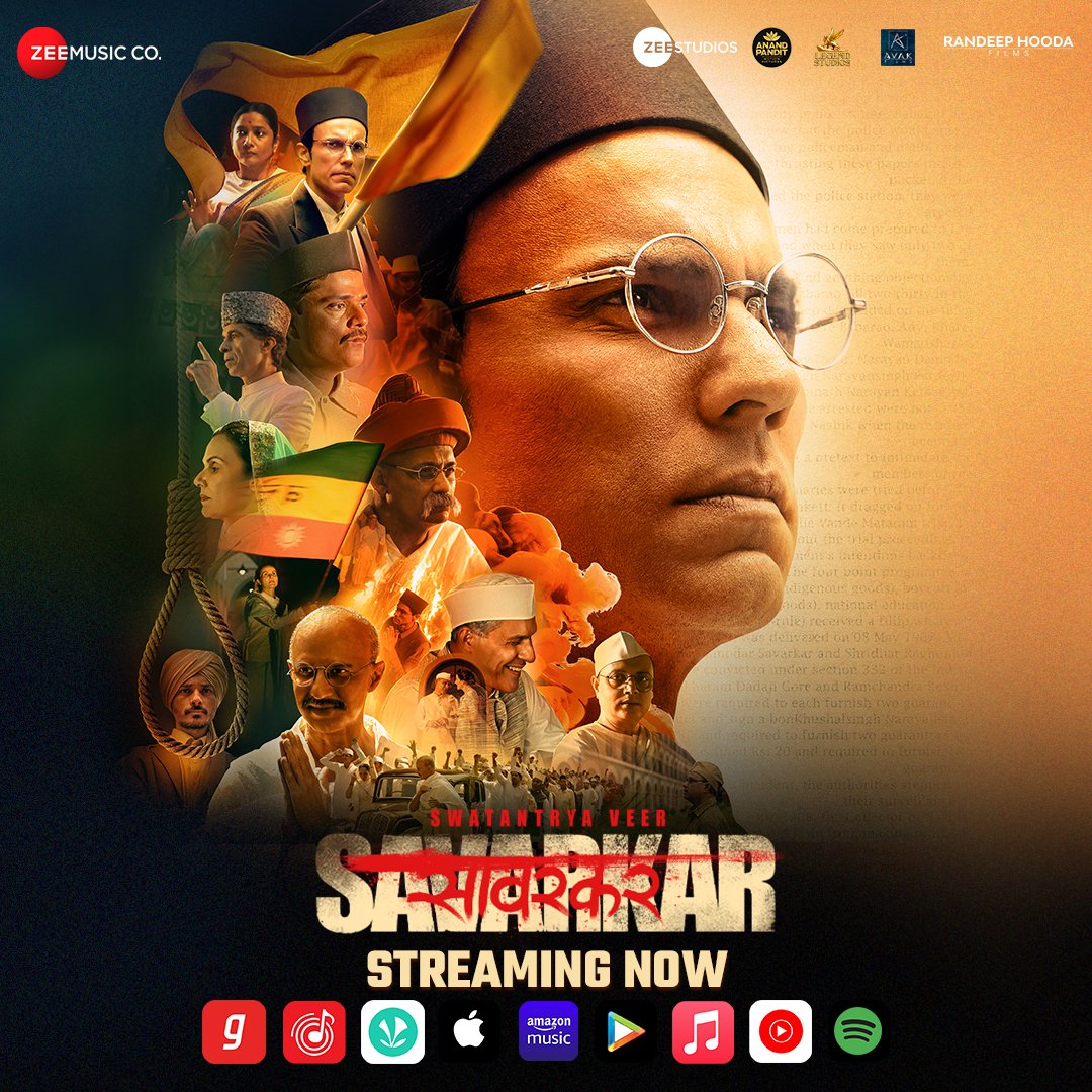 jellybean_in's tweet photo. Unleash the power of revolution with #VeerSavarkarJukeBox

STREAMING NOW across leading music platforms!
🔗 - https://t.co/3ETS1KInZD

In cinemas on 22nd March.

#VeerSavarkarOn22March
#WhoKilledHisStory https://t.co/QH9ackP7eF