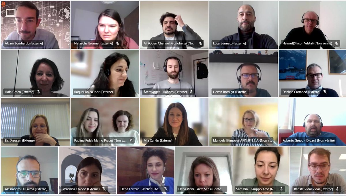 🦋 Today SocialTech4EU host the 2nd stage of the evaluation for the call for acceleration ! 🚀

🧠One panel of enthousiastic jury experts !
🎯39 participants defending, supporting, or evaluating these great projects !
⏳5-min pitch
☄️An endless number of promising perspectives