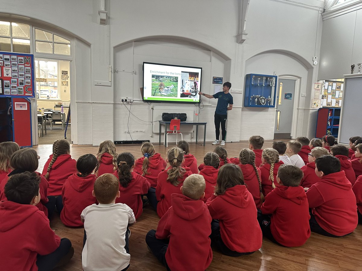 A huge thank you to Tom for sharing his knowledge of zoos with Year 4 this morning. We have definitely changed some of our opinions after looking into the great conservation work that they do! #NewfoldSTEM