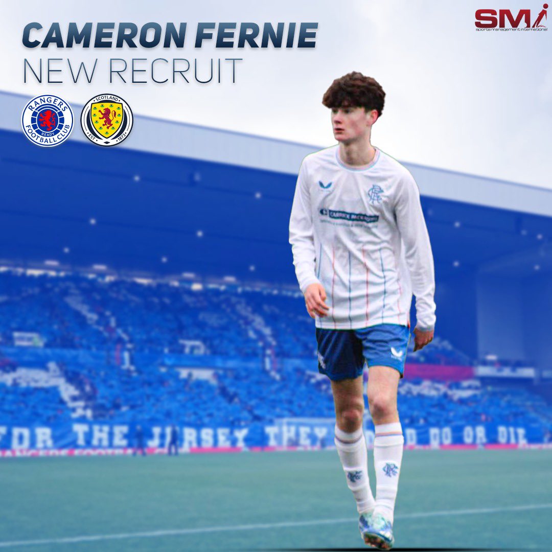 We are pleased to announce our latest signing, exciting @RangersFC and @ScotlandNT youth international #CameronFernie 🙌🏼 Welcome to the @smi_world family ❤️ @robsnodgrass7 @scottymac0184