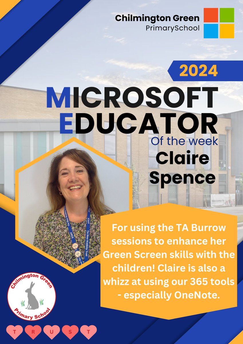 Congratulations to our ME of the Week, Mrs Spence For excellent use of @MicrosoftEDU @MicrosoftLearn
tools & @flip @CanvaEdu @MicrosoftTeams to provide #equitable #learning opportunities for all our children! #MIEExpert #edtech #TrustInStour @OneNoteEDU @DoInkTweets