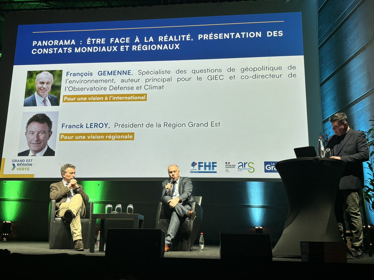 Ce matin à Reims, nous préparons l’avenir ! « 2050, 50 degrés ! Impacts et solutions du réchauffement climatique sur la santé » ✅partager les constats mondiaux et régionaux ✅ anticiper les impacts sur l’Homme ✅et surtout construire les solutions.