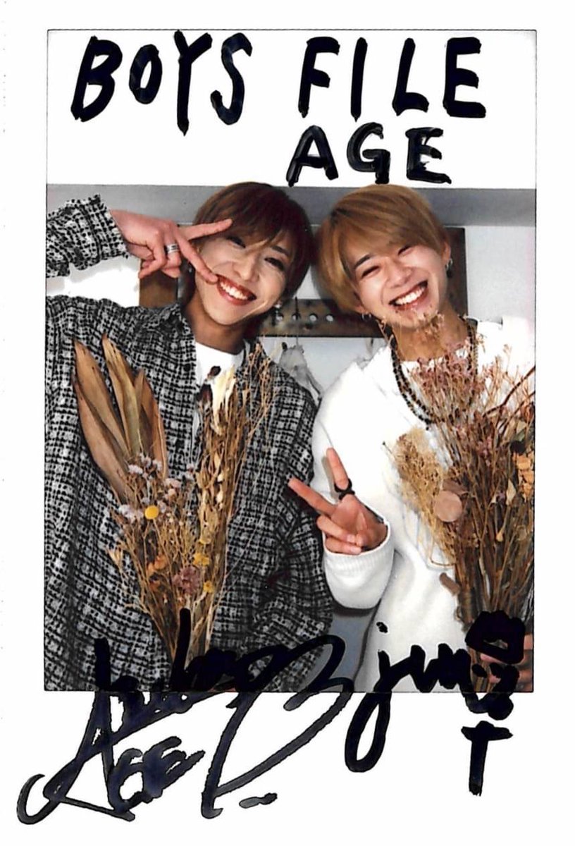 boysfile_jp's tweet photo. 【フォロー＆RT企画】 
『BOYS FILE Vol.15 FLOWER』 
発売中！💐✨

本日はBOYS FILE初登場！
#AGE のお2人です🌷

(@boysfile_jp)と(@A_G_E_official )を 
フォロー&amp;このポストをRTしたら応募完了！ 
※発送は4月末以降  

応募期間は2024年4月15日23:59迄 
#BOYSFILE https://t.co/0vIi9BNPpI