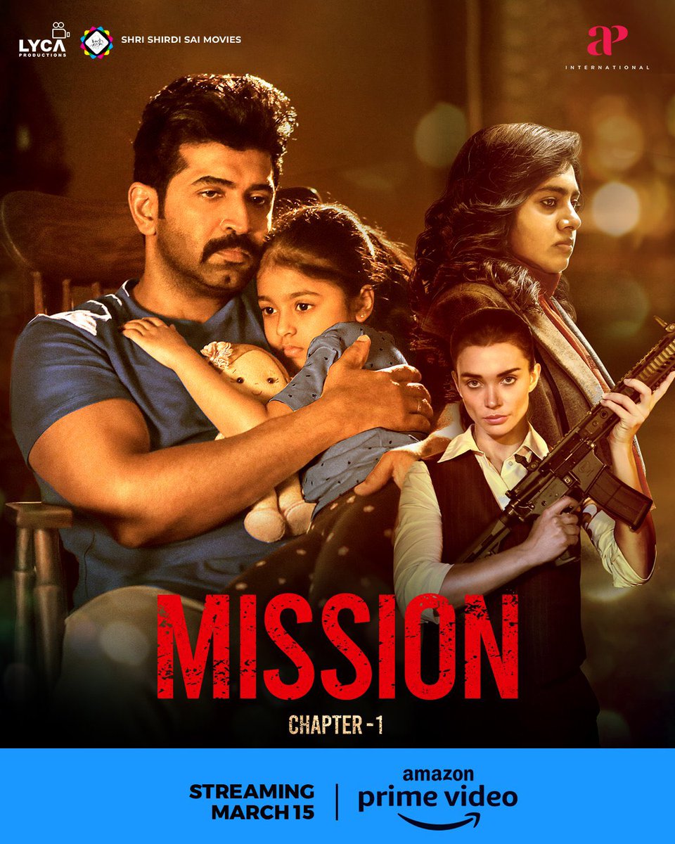 Tamil film #Mission: #Chapter1 (2024) by #ALVijay, ft. @arunvijayno1 @iamAmyJackson @NimishaSajayan @ilan_iyal @AbiHassan_ #Viraj @bharat_bopana & #JasonShah, now streaming on @PrimeVideoIN. @gvprakash @LycaProductions @SSSMOffl @APIfilms @SonyMusicSouth #MissionChapterOne