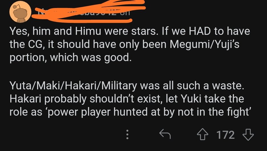 canxtanwe's tweet photo. worst opinion i have ever read about JJK https://t.co/YwMczm0WK0