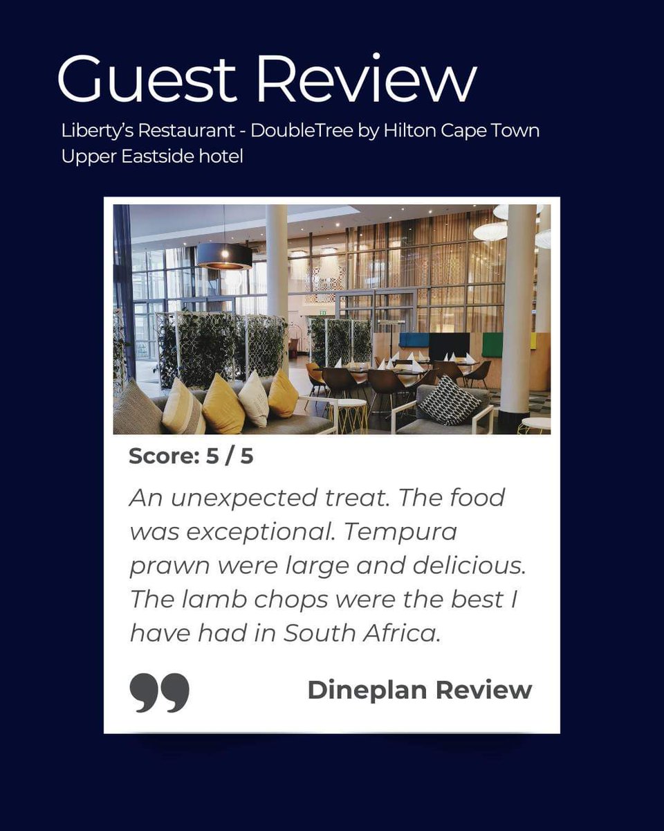 'An unexpected treat...' 

#guestreview #thankful #restaurant #food #service #capetown #woodstock #southafrica #LibertysRestaurant