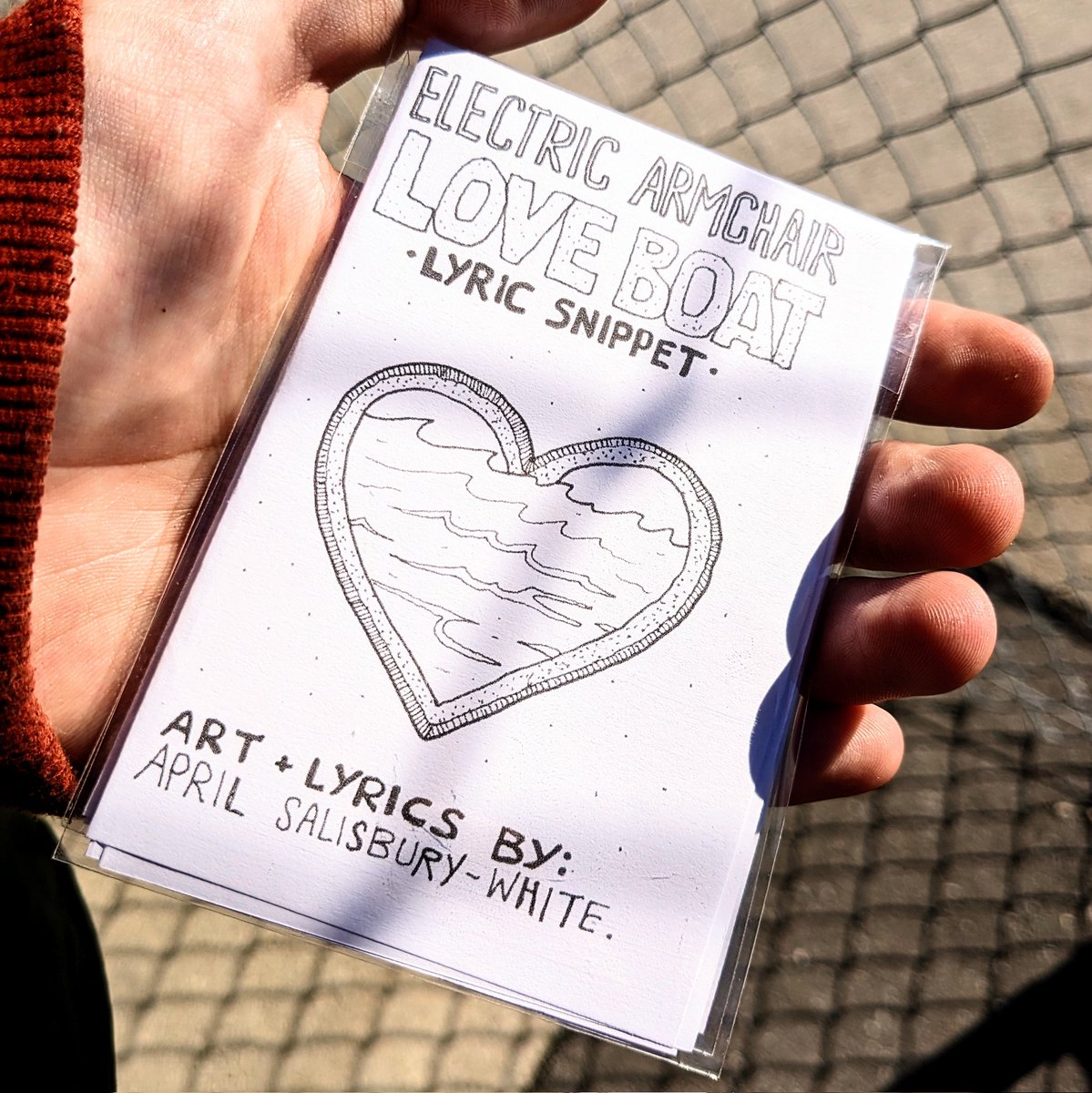 Made my love a Mini Zine - and you can have one too as a digital download from the shop! It has 8 illustrated panels with lyrics. Allen @haikuprajna made a zine for me as well, and the zines are total opposites. His zine is a mini story! Check em out! aprilandallen.square.site/abcs