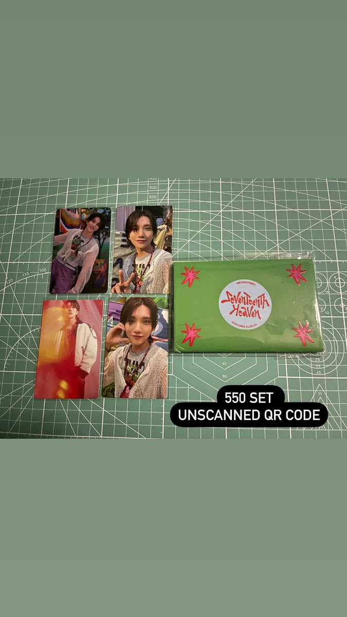 perthylicious's tweet photo. wts lfb svt pc ph

Joshua Heaven Weverse Set (unscanned qr code) https://t.co/S99t4Z6RwG