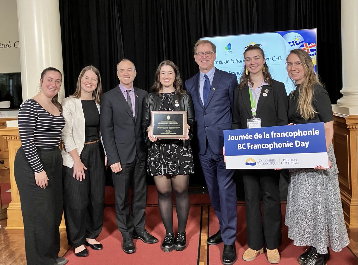 Today, #BC government recognized youth as part of this year’s B.C. Francophonie Day, an annual event to celebrate the social, cultural & economic contributions of francophones throughout the province. ⁦⁦@CJFCB⁩ 1/2 ⁩ news.gov.bc.ca/30470